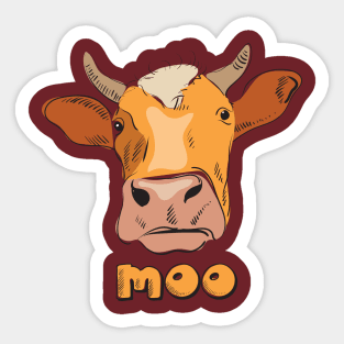 Cow Sticker